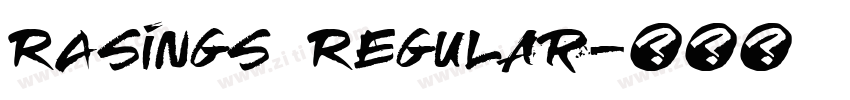 RAsings Regular字体转换